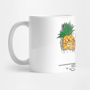 Crazy pineapple and pizza Mug